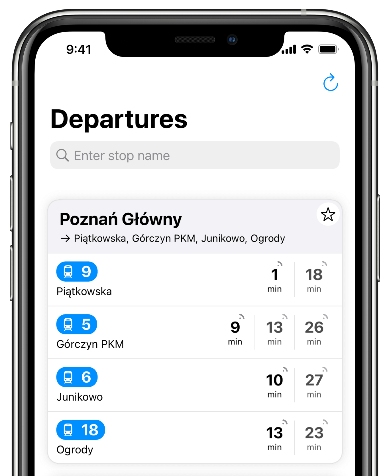 Departures - Home screen - iPhone Xs